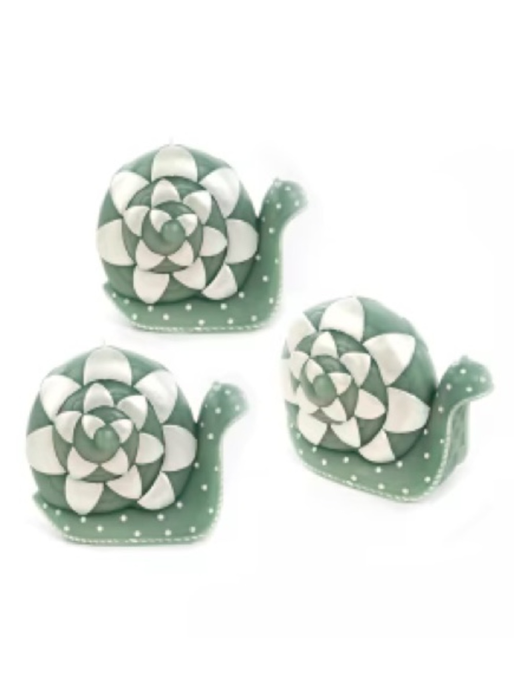 MACKENZIE-CHILDS | Set Of 3 Snail Candles (New In Box)